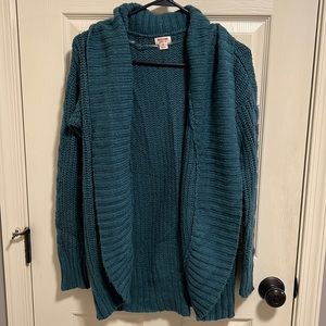 women xs green mossimo cardigan